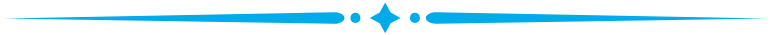 Blue decorative line with diamond shape in the center.